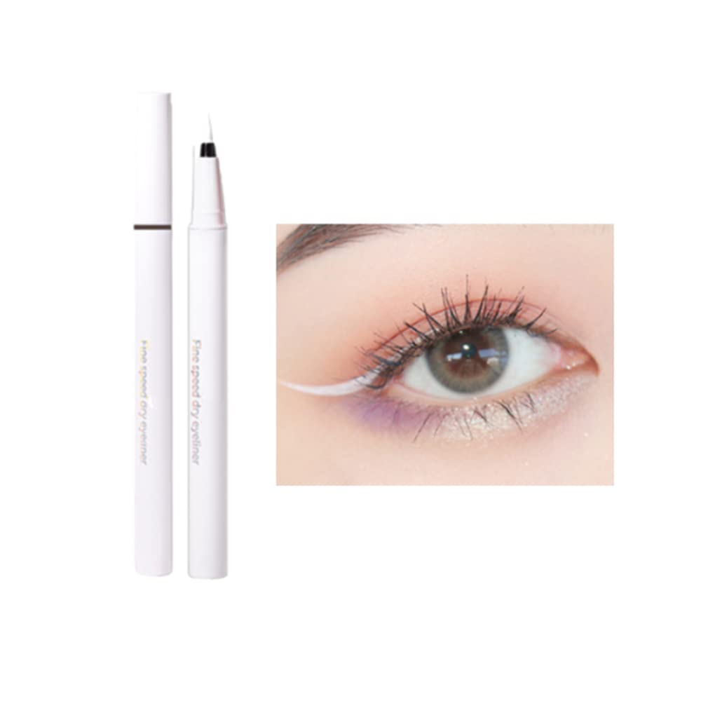 Icathuny Waterproof Liquid Eyeliner, Long-Lasting White, Highly Pigmented For Eye Makeup