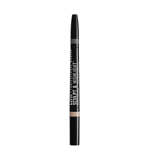 Nyx Professional Makeup Sculpt And Highlight Brow Contour Pencil, Black Golden, 1 Count