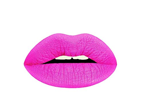 Aromi Bright Pink Matte Liquid Lipstick - Vegan Magenta Fuchsia, Smudge Proof, Long-Lasting