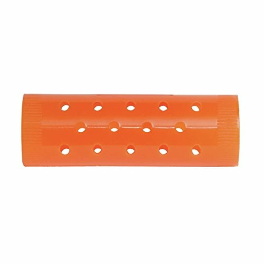 Diane Orange Magnetic Rollers, 0.81 Inch, 12 Count - Rubber Hair Rollers for Styling