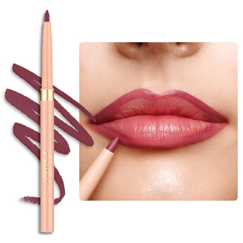 Oulac Pink Retractable Lipliner Pencil 2In1 Waterproof, Long Lasting Matte, Vegan, 05 Dried Rose