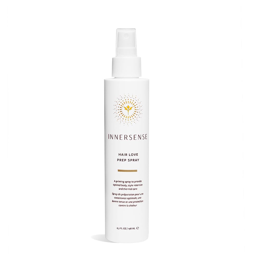 INNERSENSE Organic Hair Love Prep Spray - Natural, Non-Toxic, 6.7 Fl Oz for Style & Thermal Care