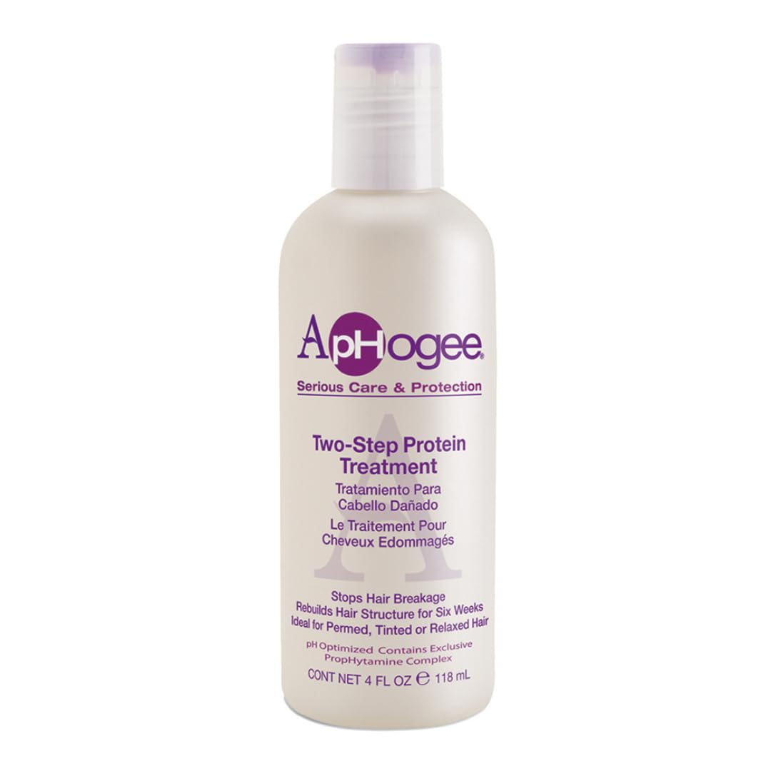 Aphogee Two-Step Protein Treatment For Damaged Hair - 4 Fl Oz Repair & Strengthen