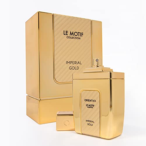 Orientica Le Motif collection Imperial gold For Men Eau de Parfum Spray  29 Ounce