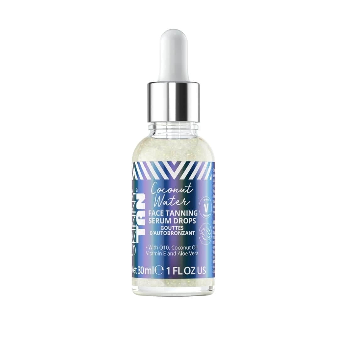 Skinny Tan Water Coconut Face Tanning Serum Drops  Enrich with Vitamin E and Aloe Vera  Helps Even Skin Tone  Enhance Your Co