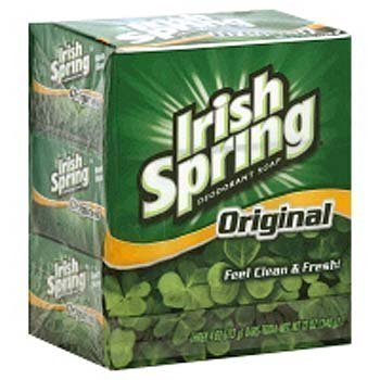 Irish Spring Original Deodorant Soap Bars, 3 Count - Fresh Clean Scent, Long-Lasting