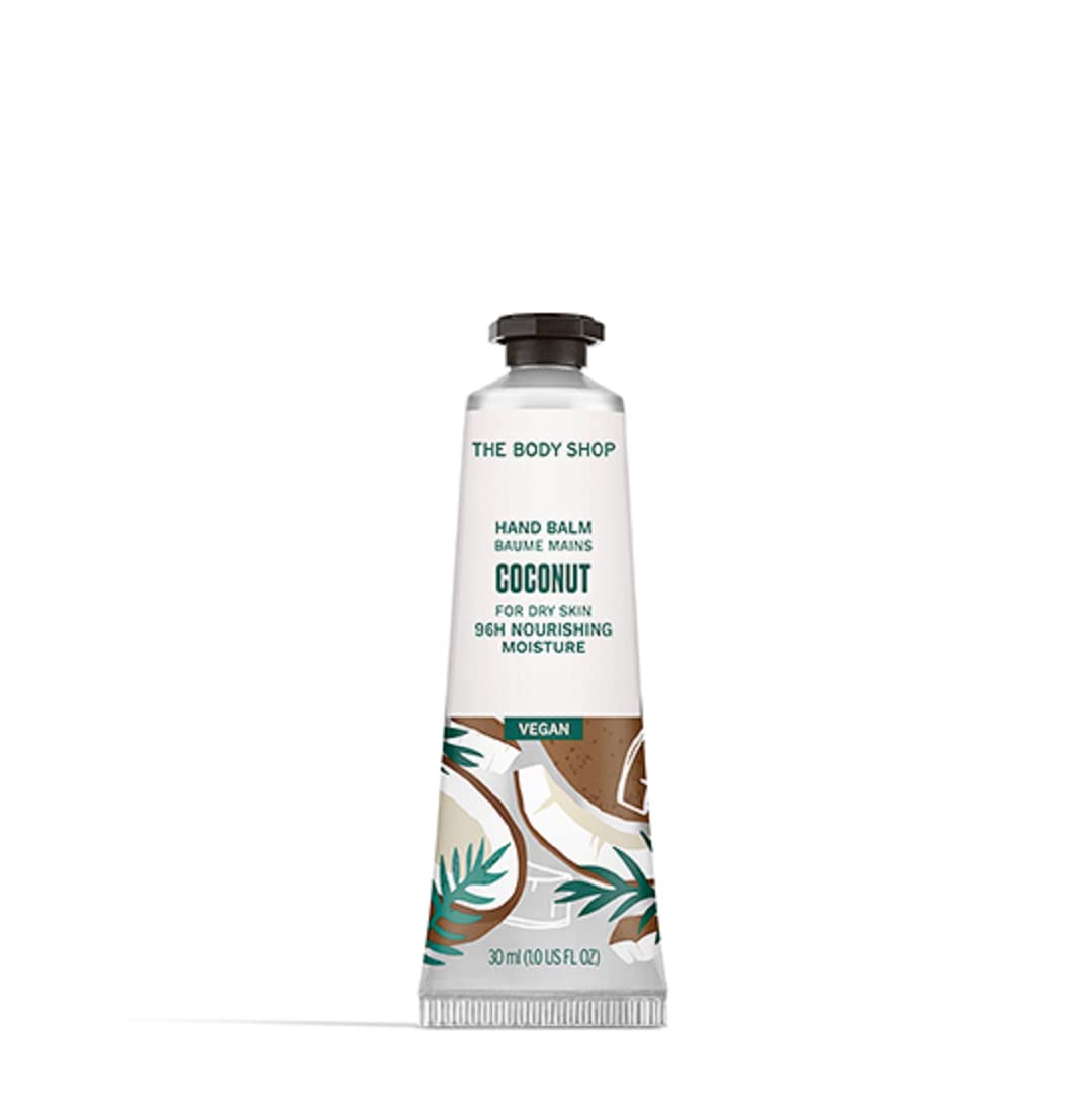 The Body Shop Coconut Hand Cream - Tropical Hydration, 1 Fl Oz, On-The-Go Moisture