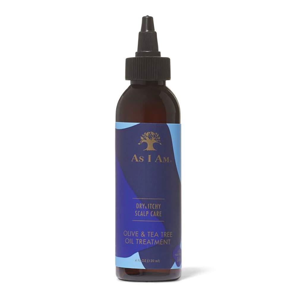 As I Am Dry & Itchy Scalp Oil Treatment - 4Oz With Salicylic Acid, Olive & Tea Tree Oils