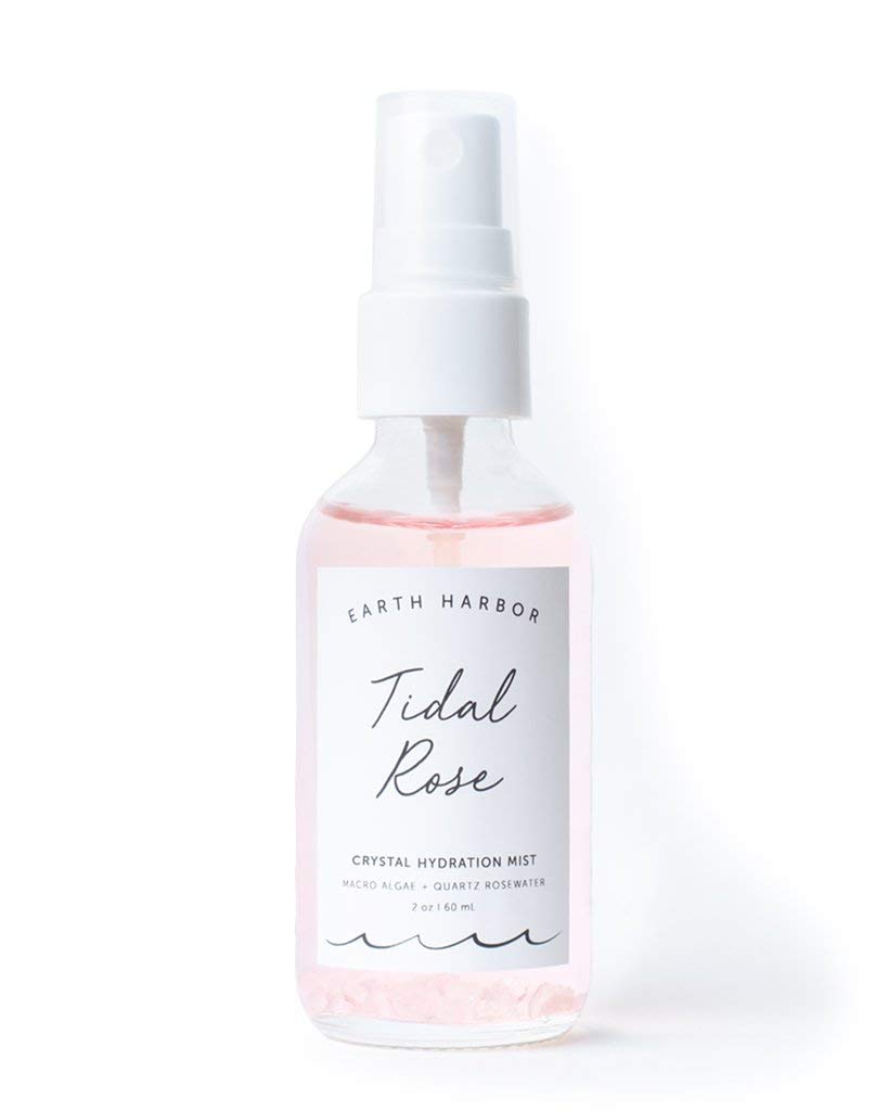 Earth Harbor Tidal Rose Crystal Hydration Toner - Soothes Inflammation, 100% Natural, 2 Fl Oz