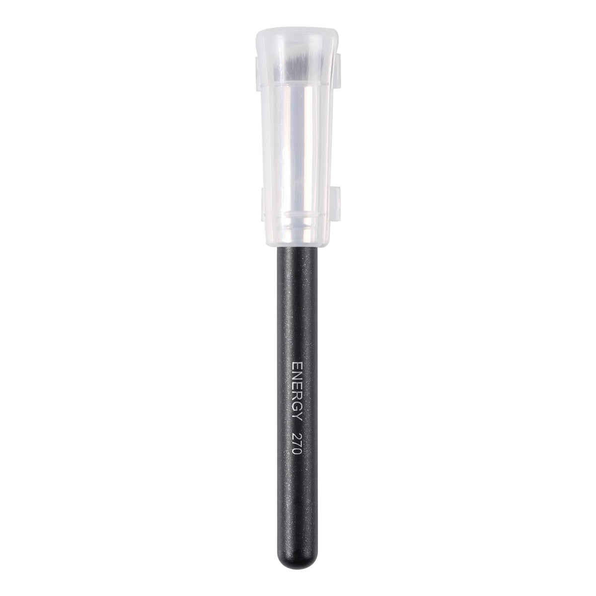 Energy Under Eye Concealer Brush - Mini Angled Kabuki For Dark Circles & Puffiness, Black