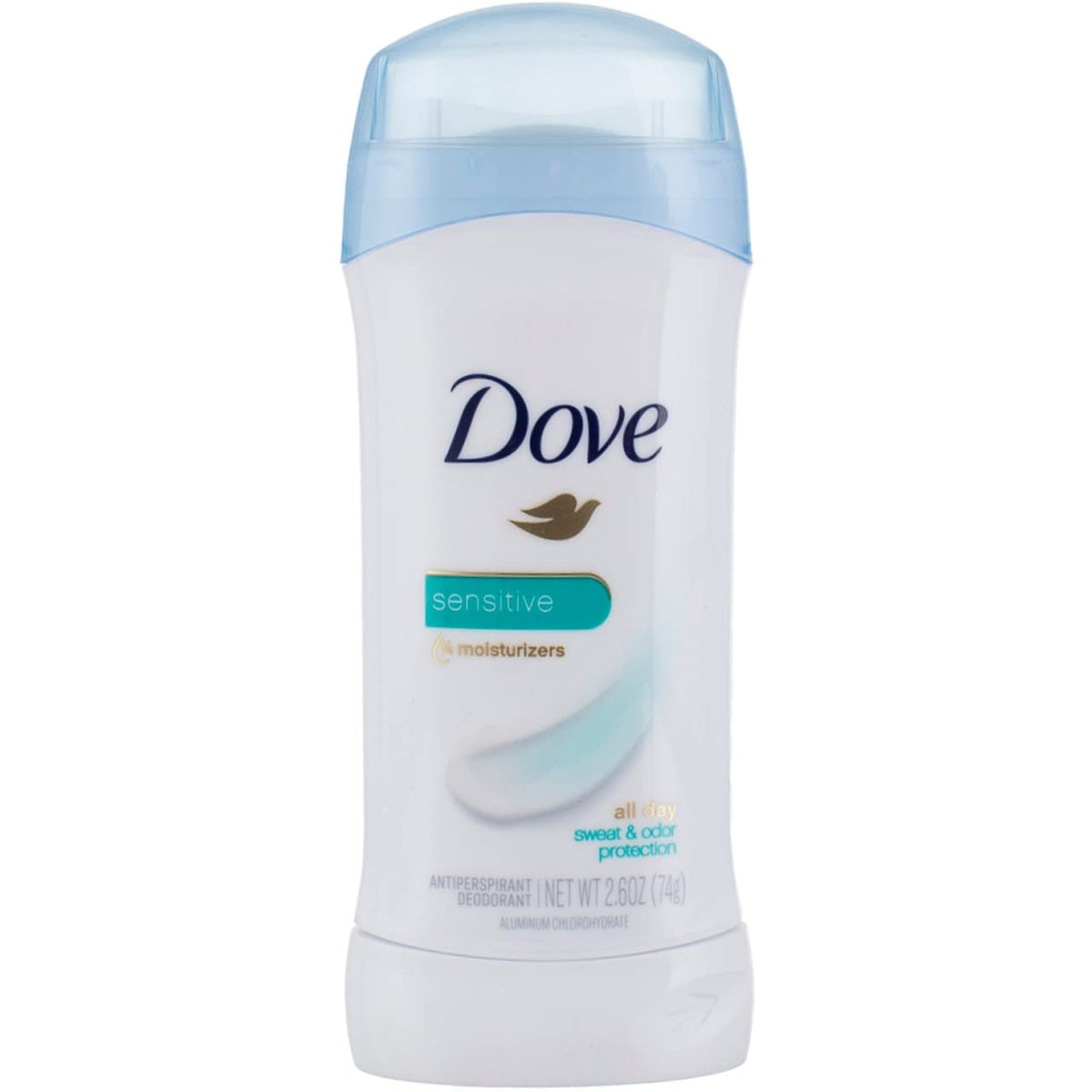 Dove Unscented Anti-Perspirant Deodorant For Sensitive Skin, 2.6 Oz (Pack Of 4)