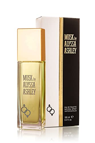 Alyssa Ashley Musk Eau De Toilette Spray for Women, 3.4 Fl Oz - Signature Fragrance by ALYSSA ASHLEY