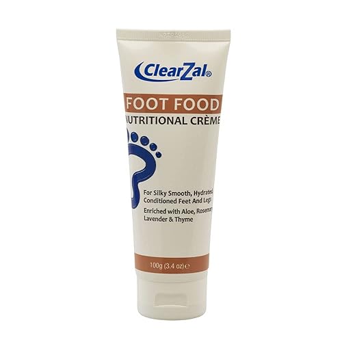 Clearzal Nutritional Foot Food Cream With Aloe Vera, 3.4 Oz, Quick Absorbing, Non-Greasy