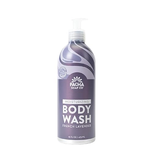 Pacha Soap French Lavender Body Wash, 16 Fl Oz - Natural, Hydrating Cleansing Gel