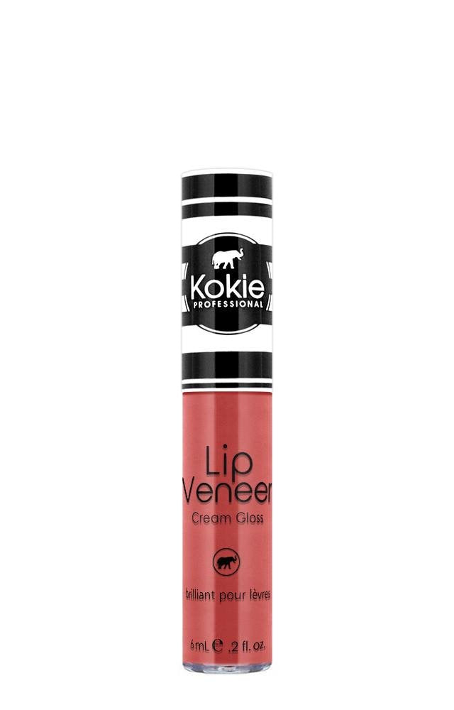 Kokie Cosmetics Lip Veneer Cream Lip Gloss - Tease, 0.2 Oz, Moisturizing Shine