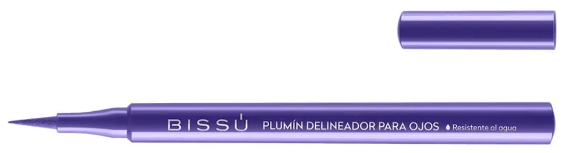 Bissú Waterproof Liquid Eyeliner - 07 Violet, 1Ml - Long-Lasting & Smudge-Proof Makeup