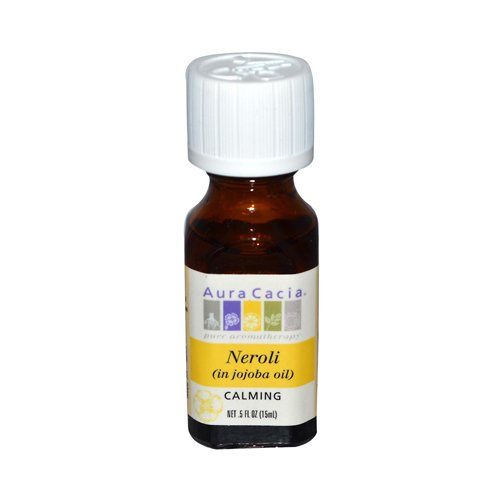 Aura Cacia Neroli Jojoba Oil, 0.5 Fl Oz - Essential Oil For Skin & Aromatherapy