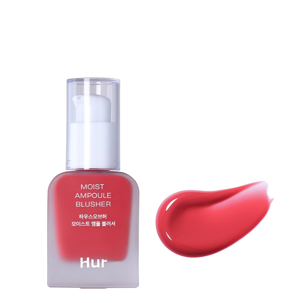 House Of Hur Moist Ampoule Blusher - Buildable, Long-Lasting, Water-Based, 02 Deep Plum, 20Ml