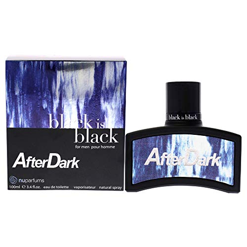 NU Parfums Black Is Black After Dark Men's EDT Spray, 3.4 oz - Bold Fragrance for Evening Wear