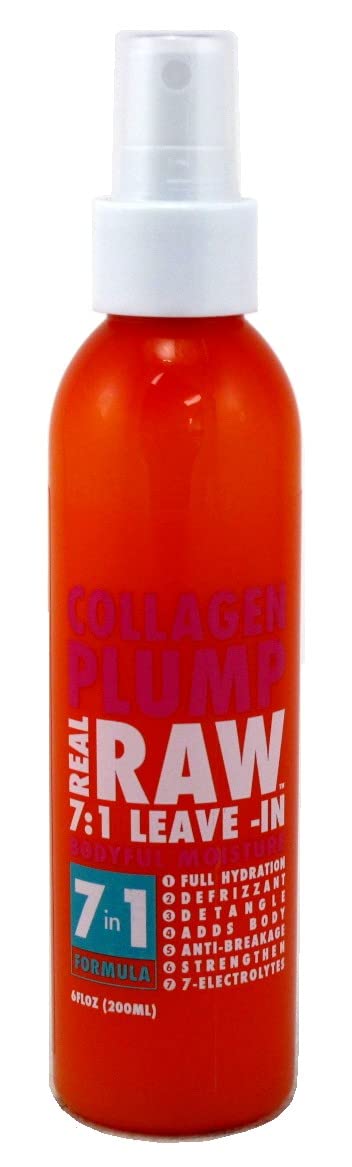 Real Raw Leave-In Collagen Plump 7-In-1 Bodyful, 6 Ounce (Pack Of 2)