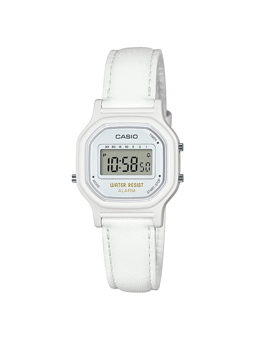 Casio Women'S Vintage White Quartz Resin Casual Watch, La-11Wl-7Acf