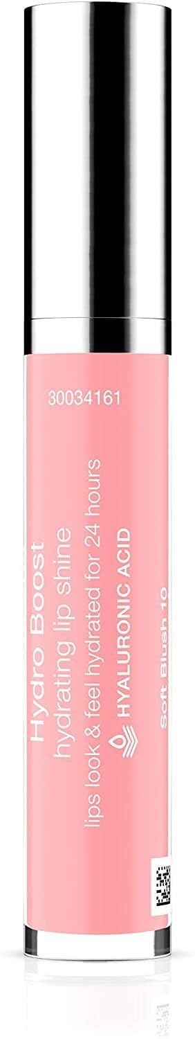 Neutrogena Hydro Boost Lip Shine - Soft Blush 10, Hydrating, 0.10 Ounce