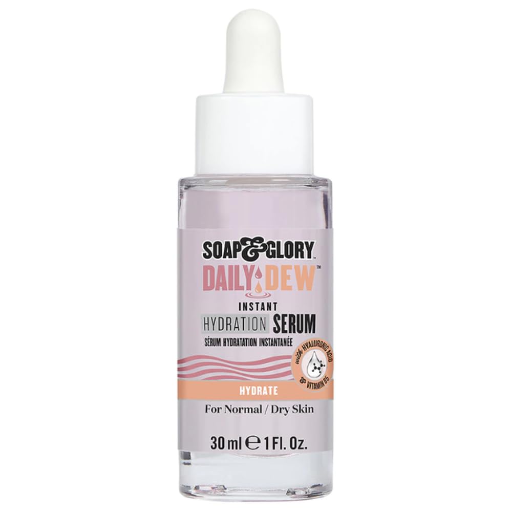 Soap & Glory Daily Dew Hydrating Face Serum With Vitamin B5 & Hyaluronic Acid, 30Ml