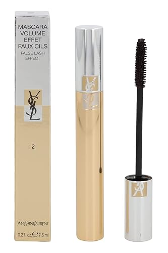 Yves Saint Laurent Waterproof Mascara Volume Effet Color 2 Rich Brown, 0.2 Ounce