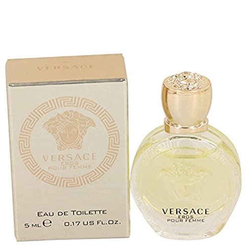 Versace Eros EDT Splash Mini 0.17 oz - Iconic Fragrance for Men, Travel Size Perfume, Perfect Gift