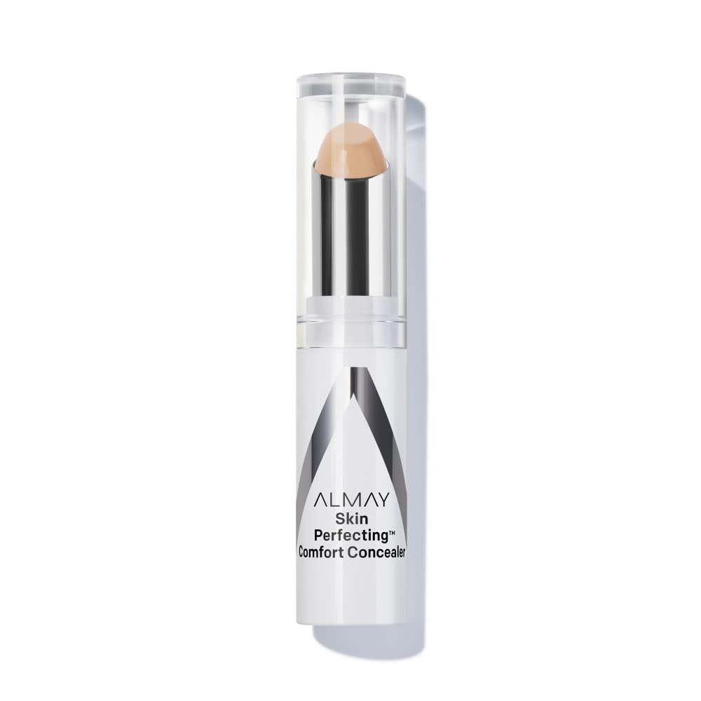 Almay Full Coverage Concealer, Matte Finish, Oil-Free, Hypoallergenic, 140 Light Medium, 0.08 Oz