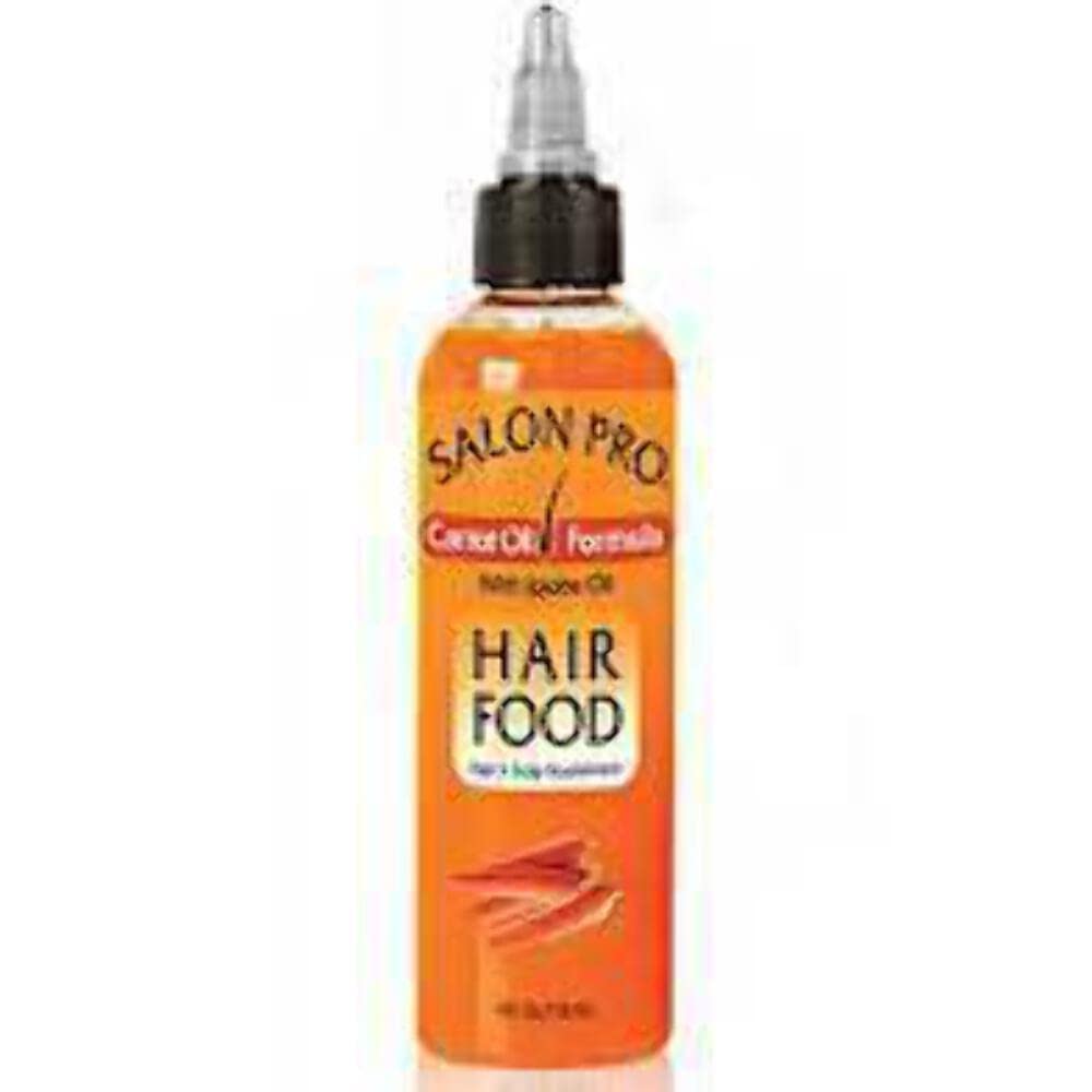 Salon Pro Hair Food Carrot Oil With Jojoba Oil - 4 Fl Oz Nourishing Formula