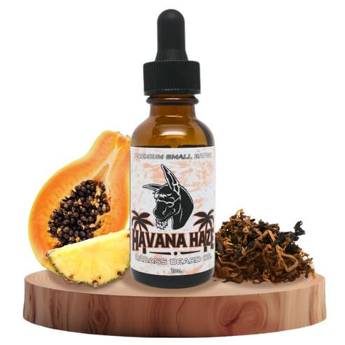 Badass Beard Care Beard Oil - Havana Haze, 1 Oz, 100% Natural Ingredients, Hydrates Skin