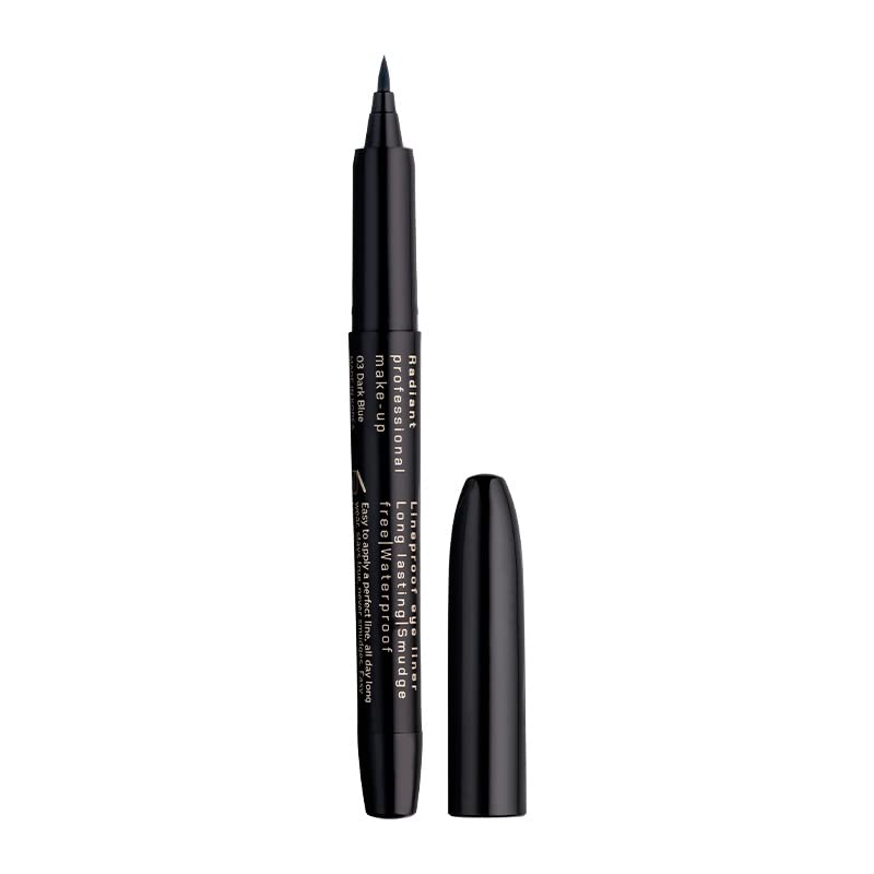 Radiant Professional Eyeliner - Waterproof, Smudge-Proof Liquid Pen In 03 Dark Blue