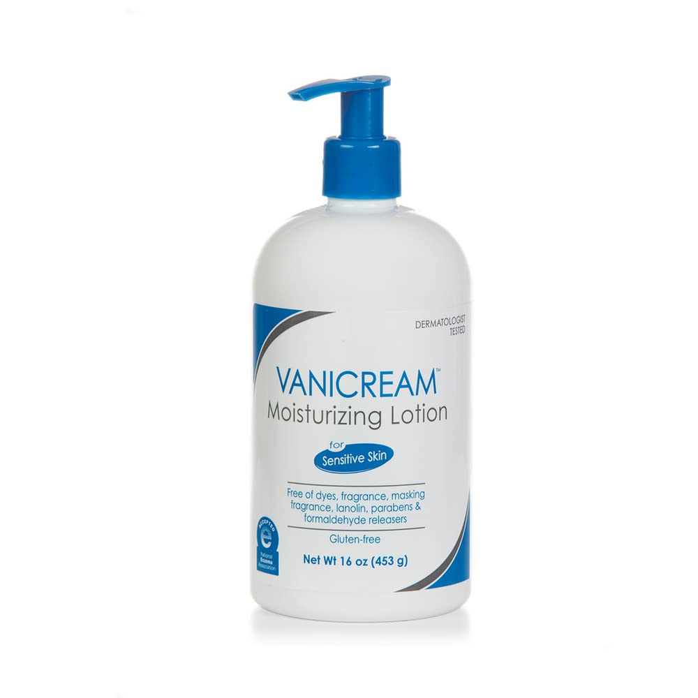 Vanicream Moisturizing Lotion With Pump - 16 Fl Oz, Sensitive Skin, Irritant-Free, Pack Of 12