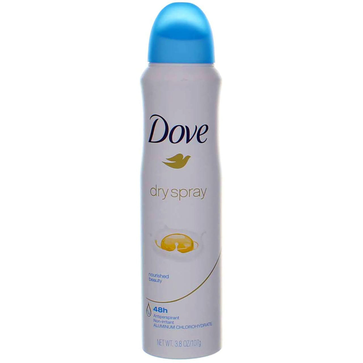 Dove Nourished Beauty Dry Spray Anti-Perspirant Deodorant, 3.8 Oz (6 Pack)