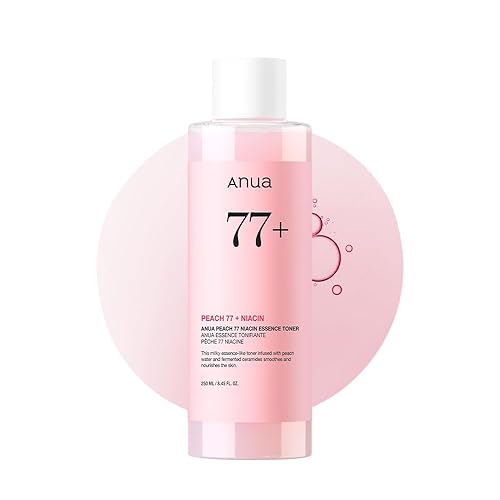 Anua Peach 77 Niacin Essence Toner 250Ml - Brightening Facial Toner For Glass Skin, Korean Skincare