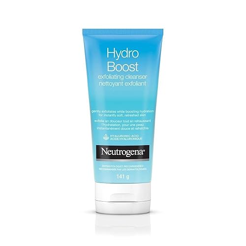 Neutrogena Hydro Boost Exfoliating Cleanser 5 Oz - Hydrating Facial Wash For Smooth Skin