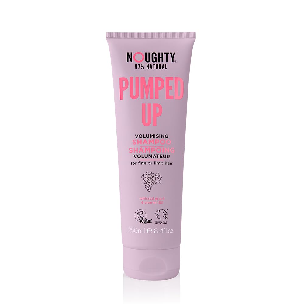 Noughty Volumising Shampoo 250Ml - 97% Natural, Sulphate Free, Red Grape & Vitamin B5