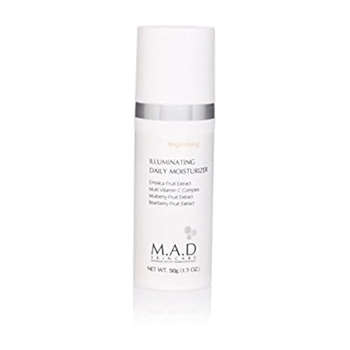 M.A.D Skincare Brightening Illuminating Daily Moisturizer, 1.7Oz For Radiant Skin