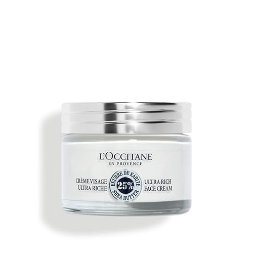 L'Occitane Shea Ultra Rich Face Cream 1.70 Oz - Hydrating Moisturizer For Dry Skin