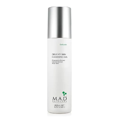 M.A.D Skincare Delicate Skin Cleansing Gel - Extra Gentle for Sensitive Skin, 6.75 oz.