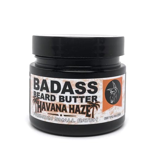 Badass Beard Care Beard Butter - Havana Haze, 3 Oz Natural Formula For Soft, Itch-Free Beard