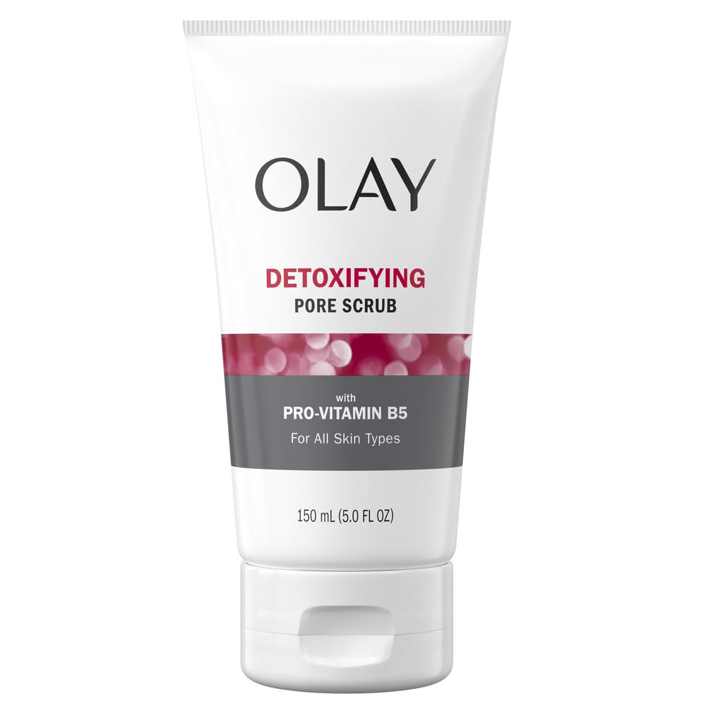 Olay Regenerist Facial Cleanser, Detoxifying Pore Scrub & Exfoliator, 5 Oz (Pack Of 