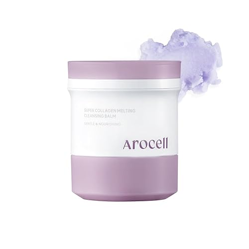 Arocell Super Collagen Cleansing Balm - Deep Pore Blackhead Remover, Hydrating Face Wash 3.53Oz