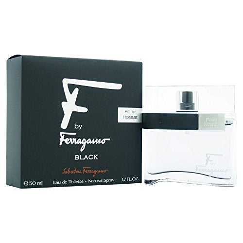 Salvatore Ferragamo F Black Eau De Toilette Spray for Men  17 Fl Oz