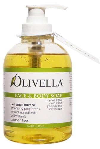 Olivella Face and Body Soap 10.14 fl oz - Nourishing, Natural Cleansing Bar for All Skin Types