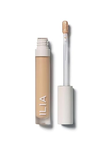 ILIA True Skin Serum Concealer SC02 Yucca - Non-Comedogenic, Vegan, Reduces Dark Circles, 0.