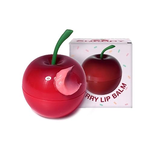 Prettyskin Vegan Lip Balm Cherry - Hydrating, Glossy, Smooth Texture, 0.31Oz (9G)