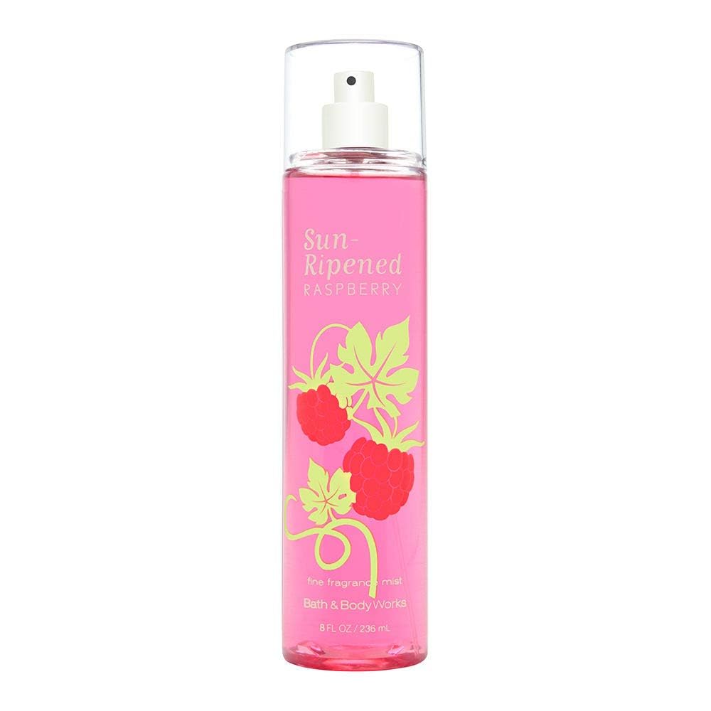 Bath & Body Works Sun Ripened Raspberry Body Splash, 8 Fl Oz - Refreshing Fragrance