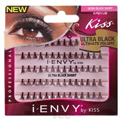 Kiss I Envy Ultra Black Short Lashes - Dramatic Volume & Length, Perfect For Any Occasion